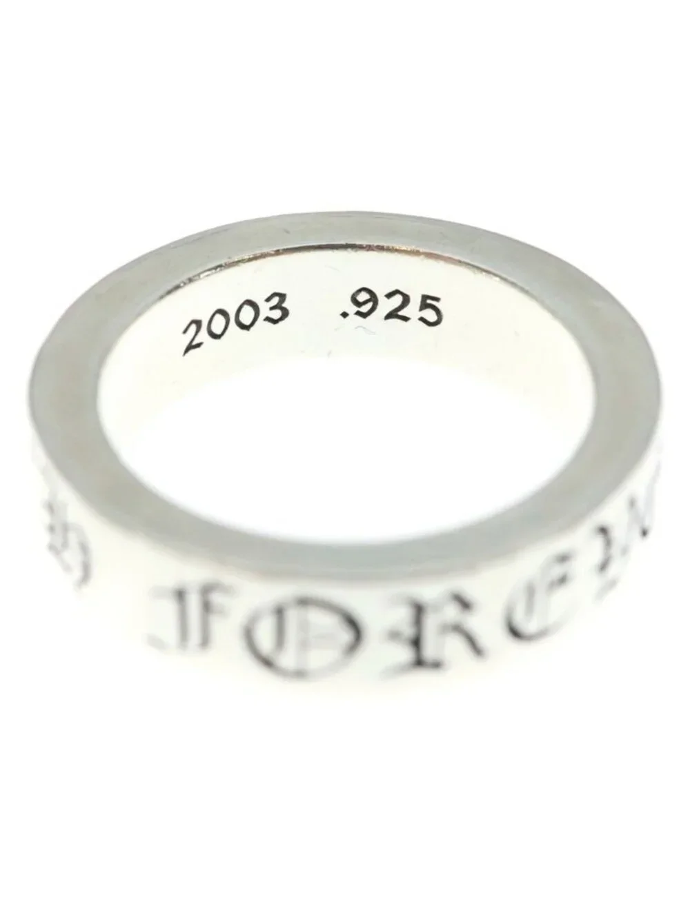 Chrome Hearts Spacer Forever Ring Silver